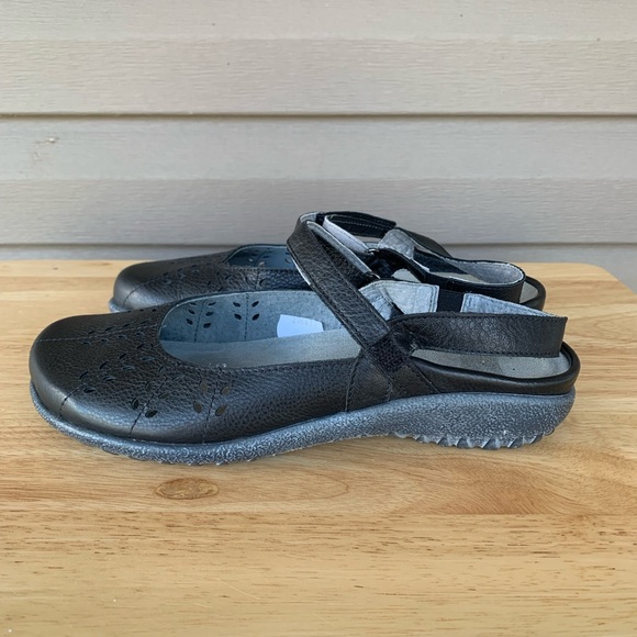 Naot Rari Slingback Flat Soft Black Leather Size  EU37/US Size 6 - Picture 4 of 10